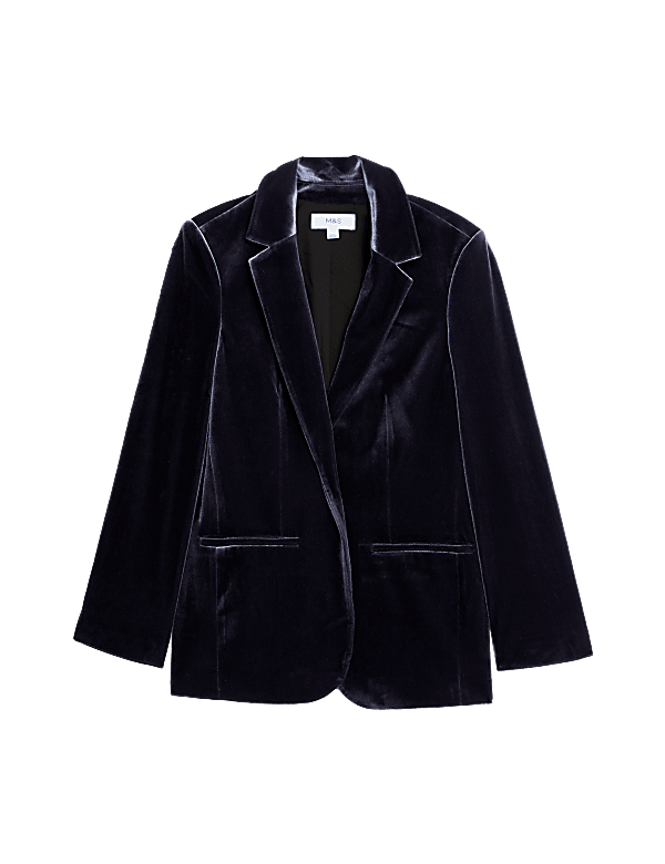 Relaxed Fit Single Breasted Blazer