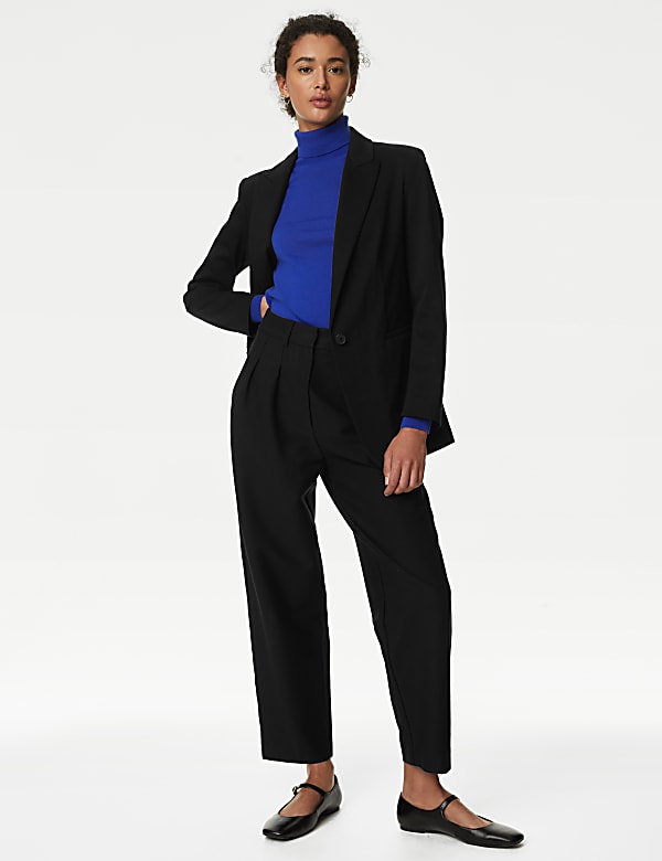 Jersey Slim Single Breasted Blazer