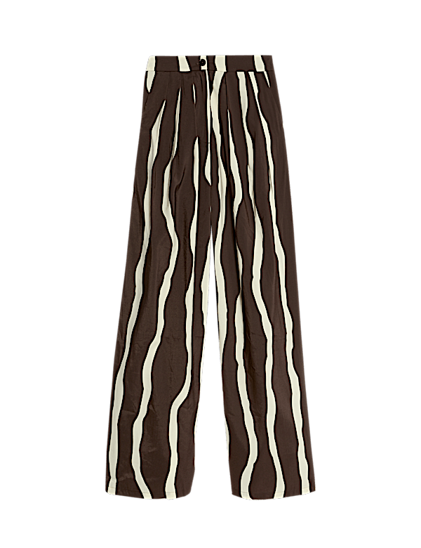 Printed Wide Leg Trouser