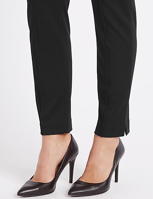 Slim Leg Flat Front Trousers