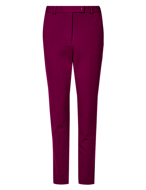 Jersey Slim Fit Ankle Grazer Trousers