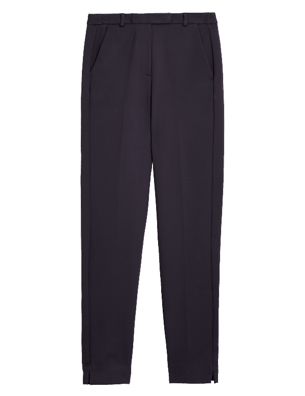 Jersey Slim Fit Ankle Grazer Trousers