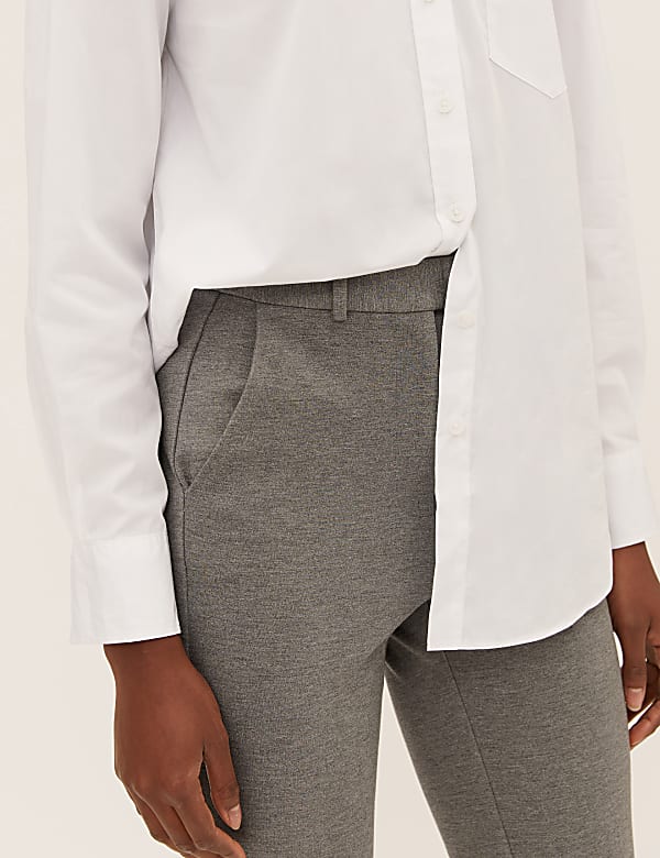 Jersey Slim Fit Ankle Grazer Trousers