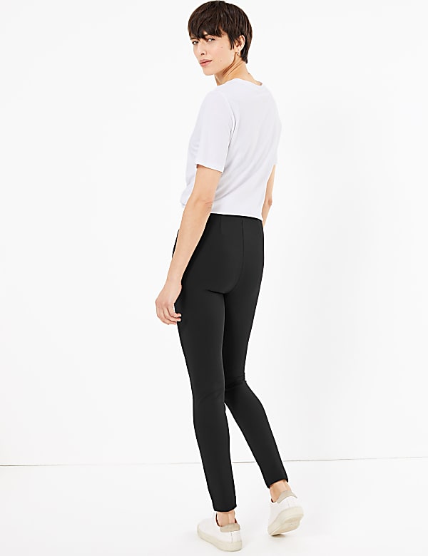Zipped Pocket Skinny Leg Trousers
