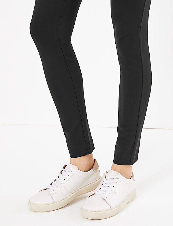 Zipped Pocket Skinny Leg Trousers