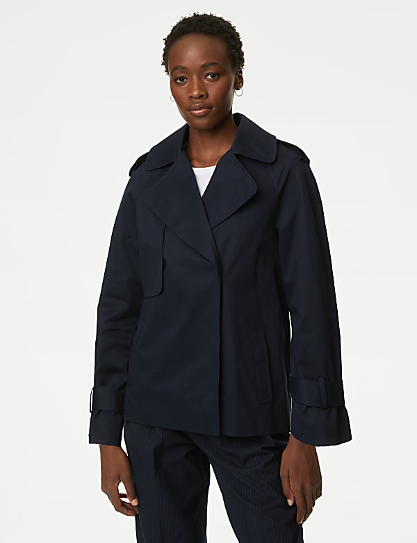 Cotton Rich Short Trench Coat