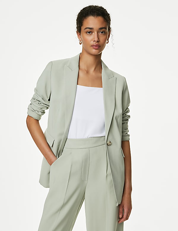 Straight Single Breasted Blazer - KG