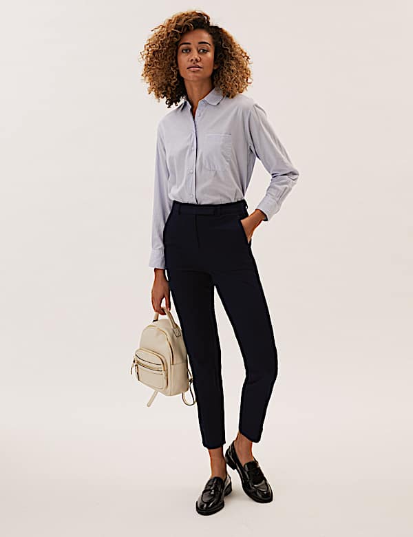 Slim Ankle Grazer Trousers