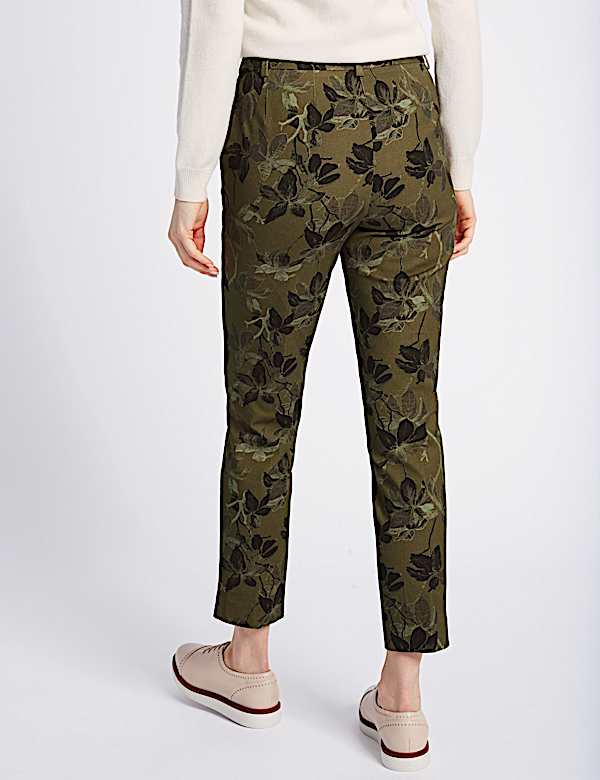 Floral Ankle Grazer Trousers