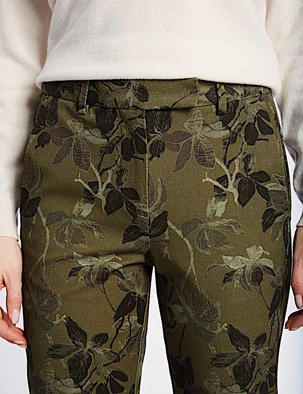 Floral Ankle Grazer Trousers