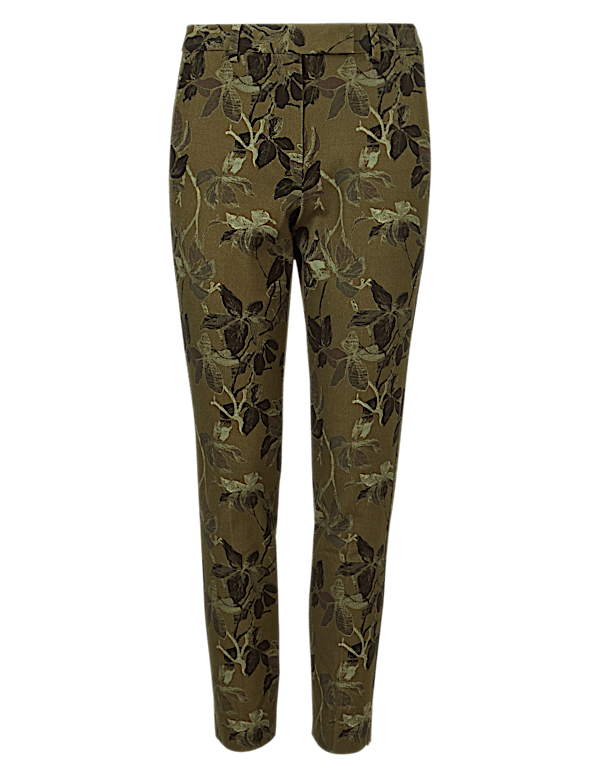 Floral Ankle Grazer Trousers