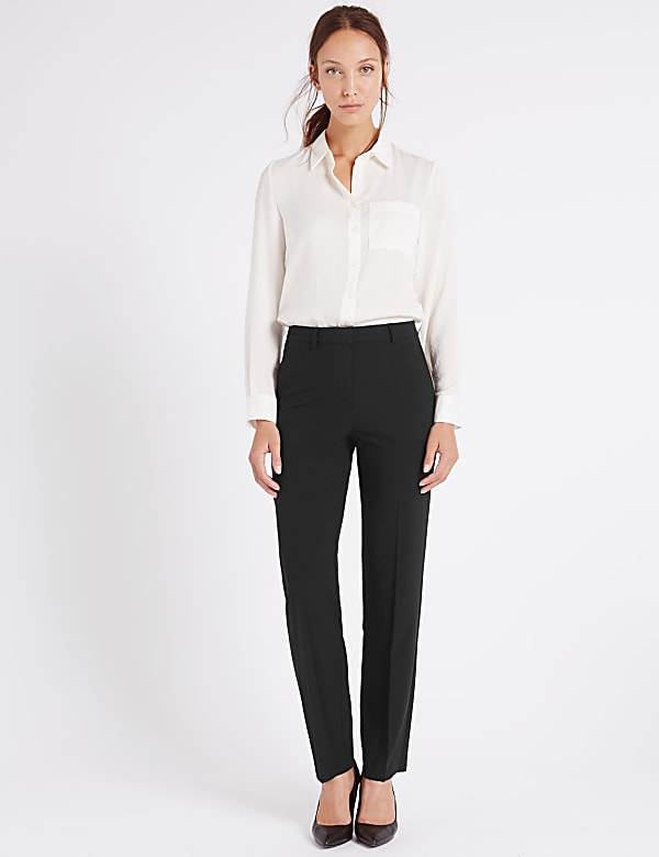 Marks and spencer ladies formal trousers discount