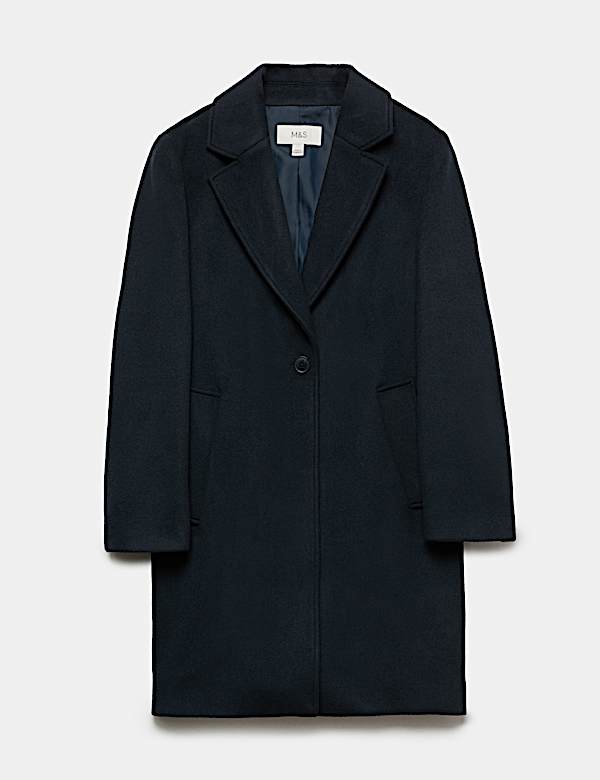 Single Breasted Longline Coat - AT