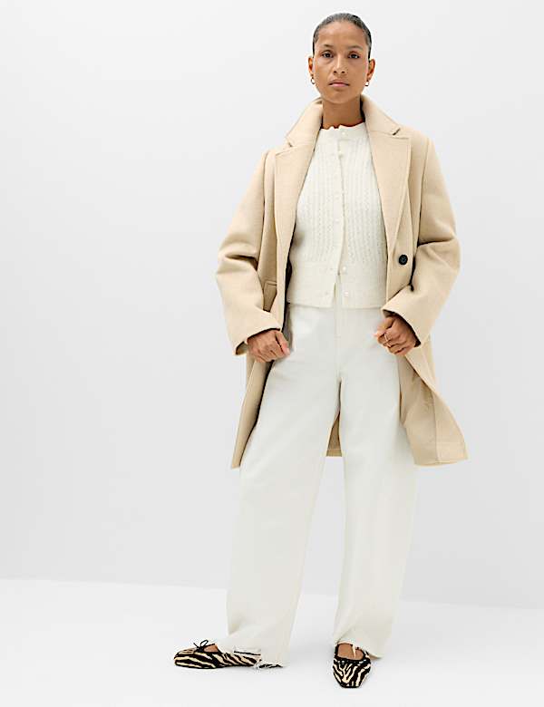 Single Breasted Longline Coat - IL