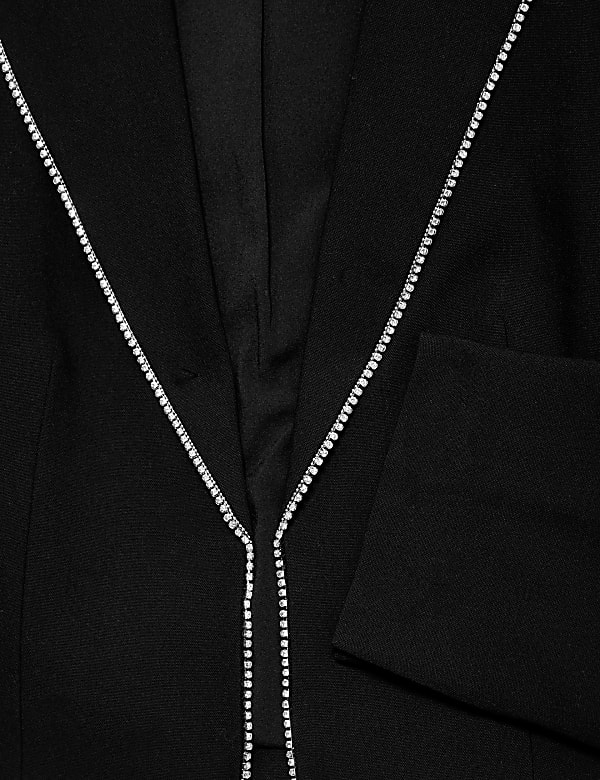 Tailored Embellished Cropped Blazer