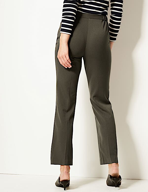 Zipped Pocket Straight Leg Trousers