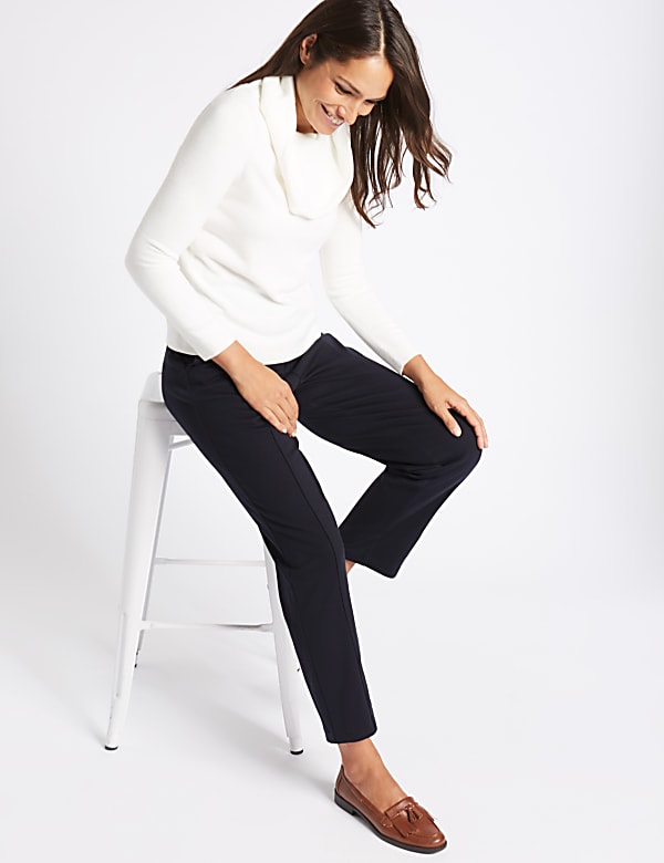 Ponte Straight Leg Trousers