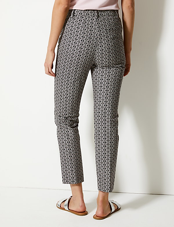 Mia Slim Geometric 7/8th Trousers