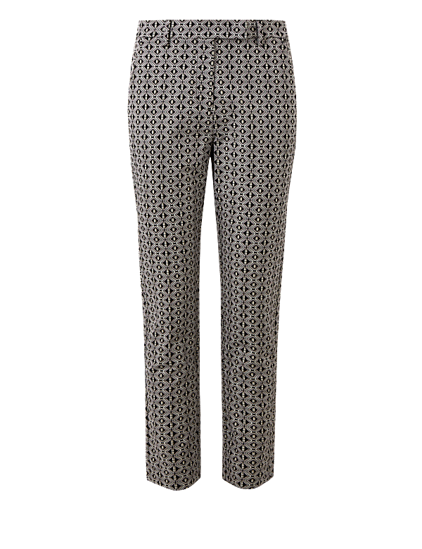 Mia Slim Geometric 7/8th Trousers