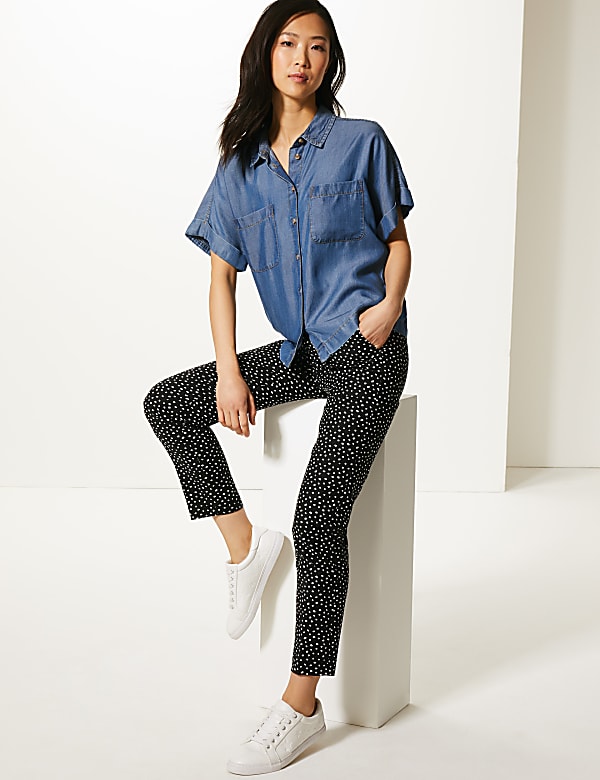 Mia Slim Spotted 7/8th Trousers