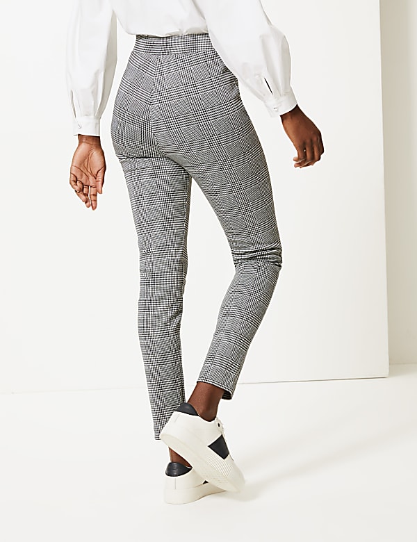 Checked Ankle Grazer Treggings