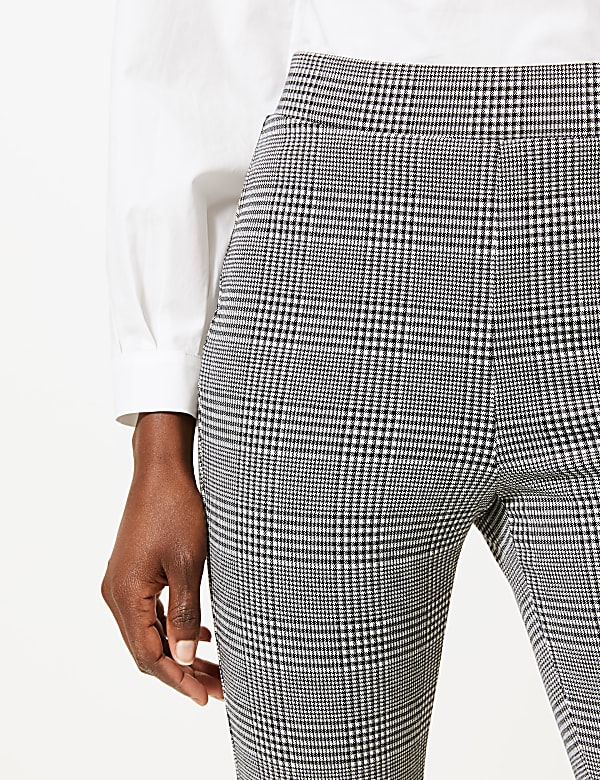 Checked Ankle Grazer Treggings