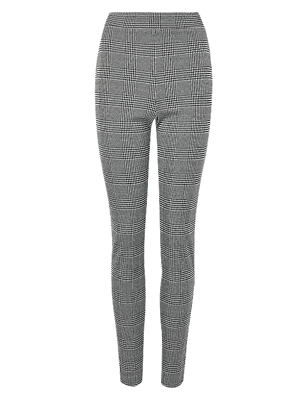 Checked Ankle Grazer Treggings
