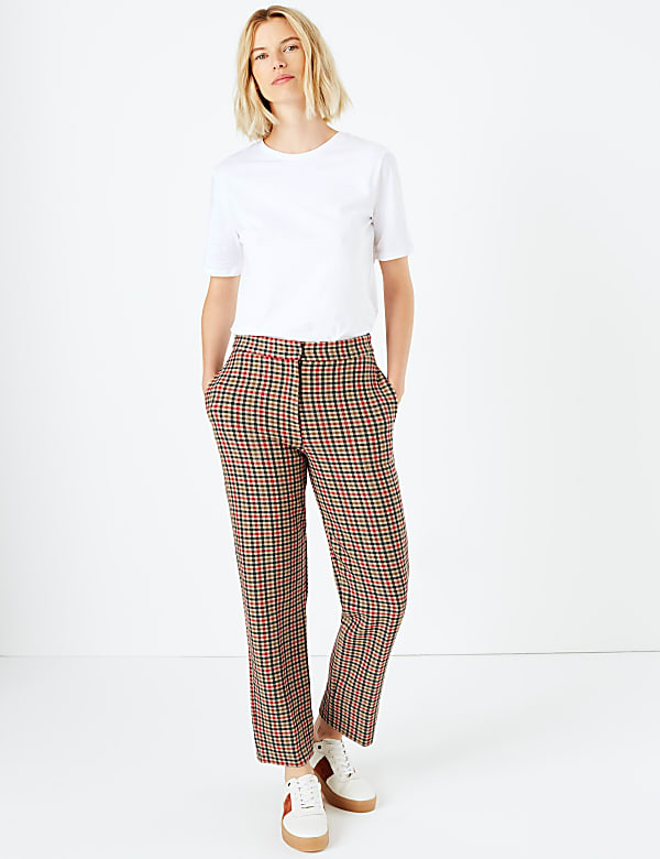 Evie Checked 7/8th Trousers