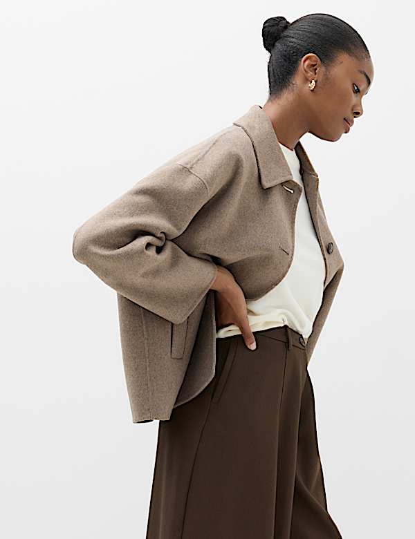 Faux Fur Trim Short Coat - MV