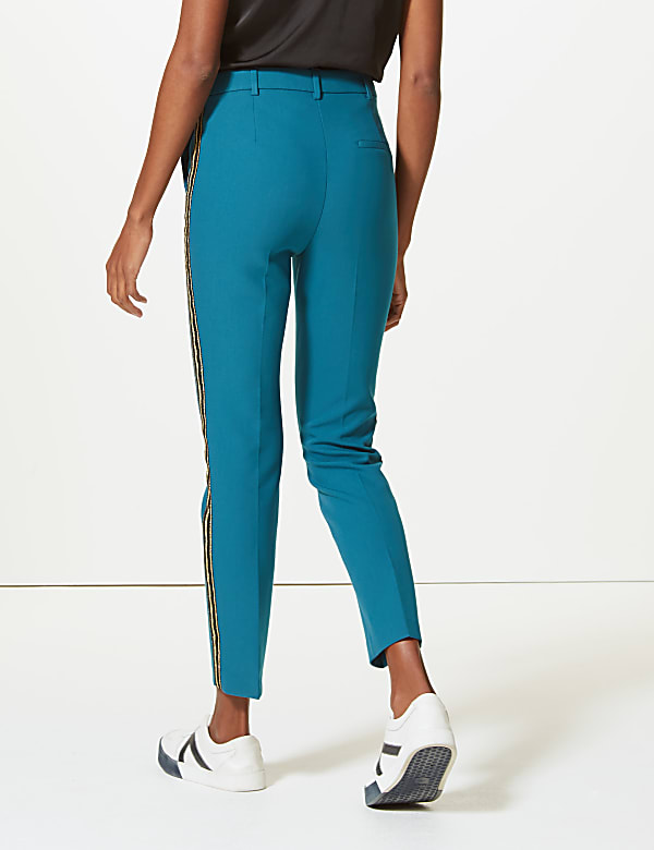 Embellished side stripe trousers store