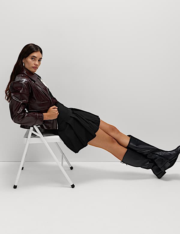 Geplooide minirok - BE