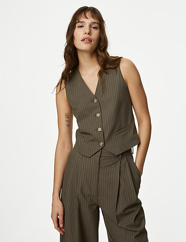 Tailored Pinstripe Waistcoat - RS