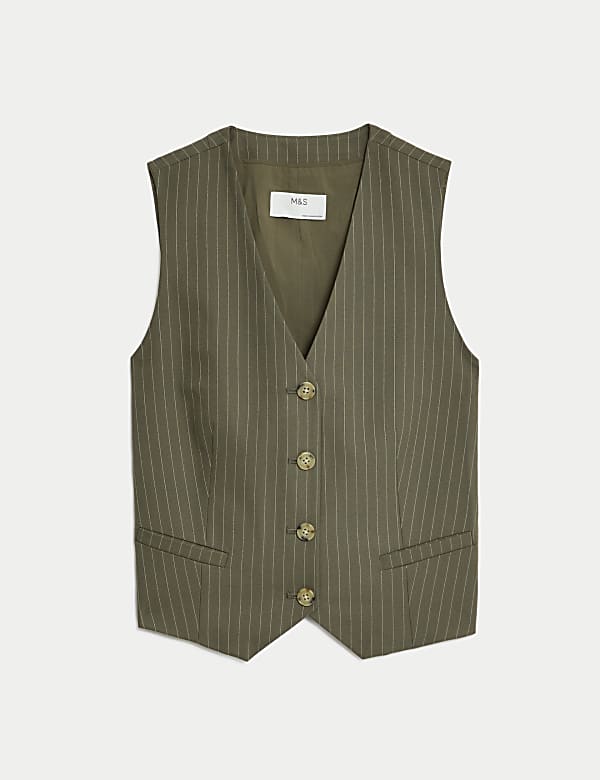 Tailored Pinstripe Waistcoat - RS