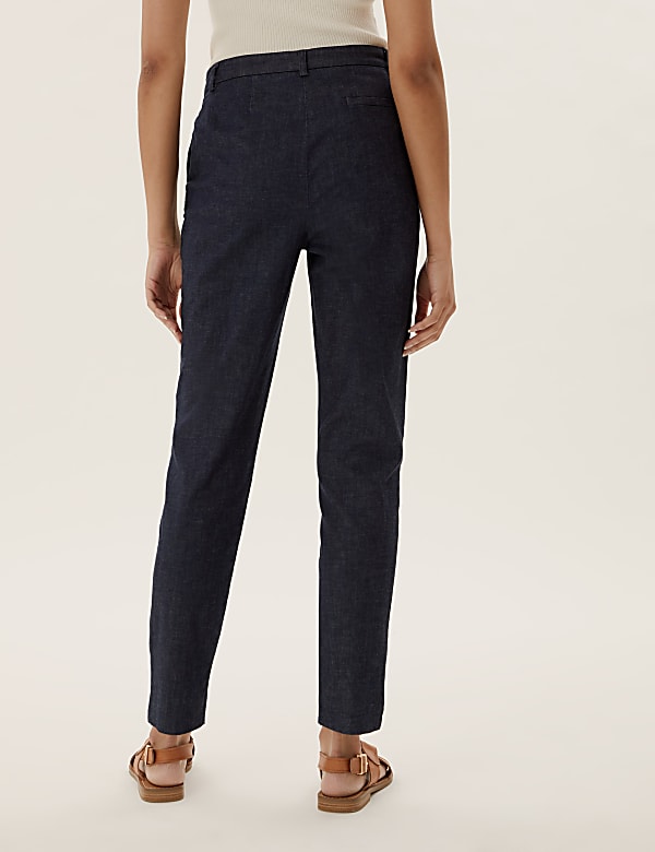 Denim Slim Fit Ankle Grazer Trousers