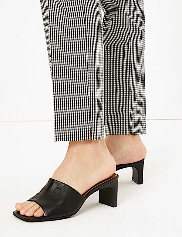 Mia Slim Checked Ankle Grazer Trousers
