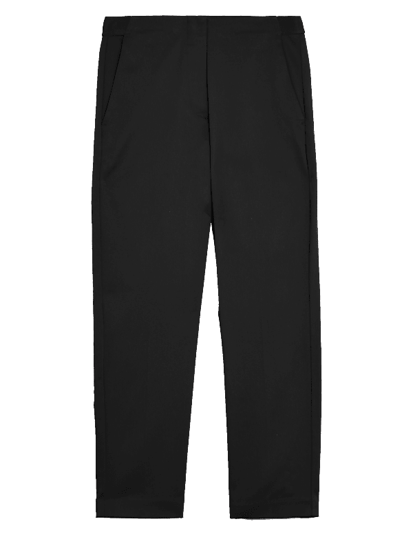 Slim Fit Cropped Trousers