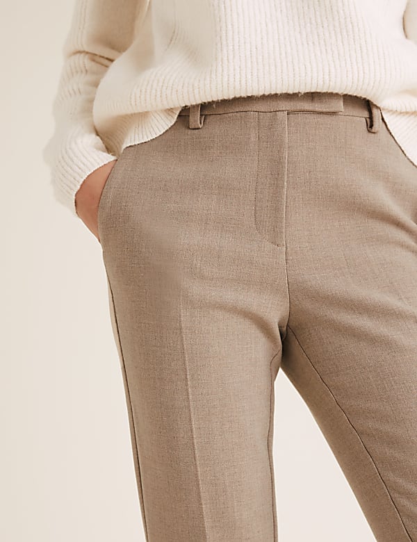 Mia Slim Crepe Ankle Grazer Trousers