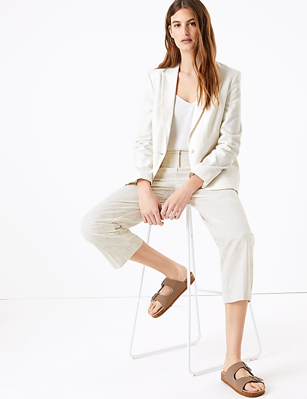 Evie Straight Leg Pure Cotton Trouser