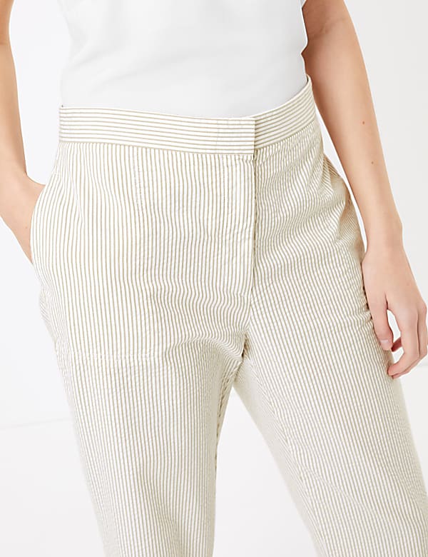 Evie Straight Leg Pure Cotton Trouser