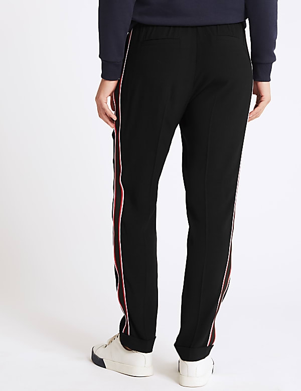 Side Stripe Tapered Leg Trousers