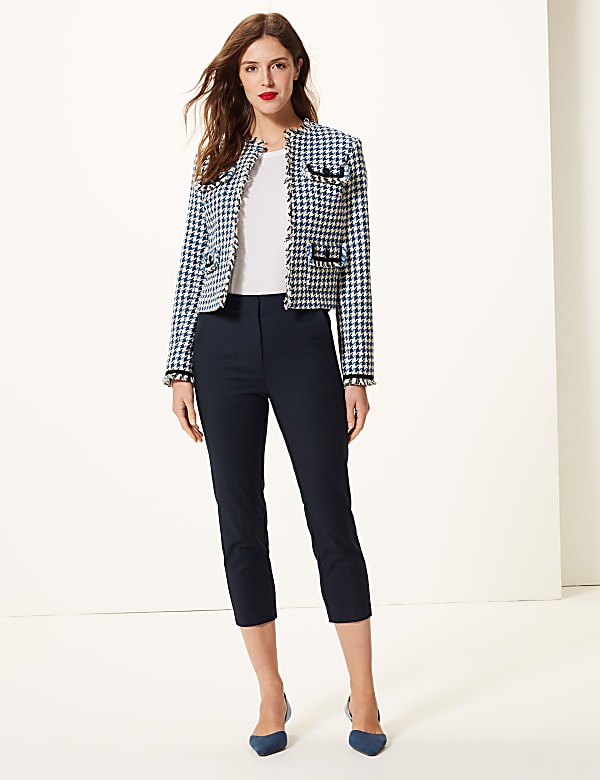 Marks & spencer cropped trousers online