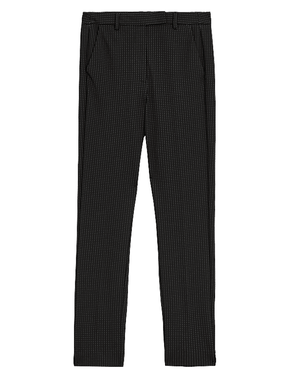 Pin Dot Slim Fit Ankle Grazer Trousers