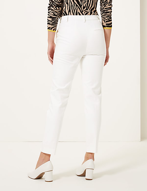 Cotton Rich Slim Fit 7/8 Trousers