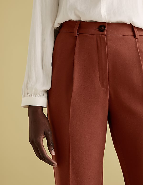 Crepe Tapered 7/8 Trousers