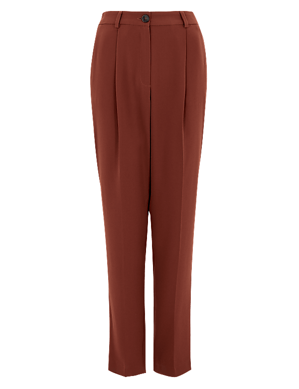 Crepe Tapered 7/8 Trousers