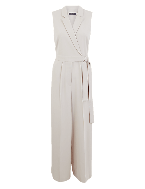 Crepe Sleeveless Jumpsuit