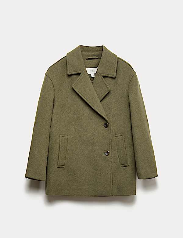 Wool Blend Single Breasted Coat - IT