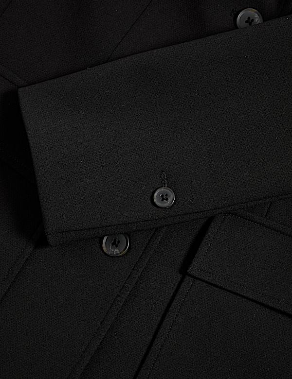 ז'קט אסוף במותניים עם כיסים - IL