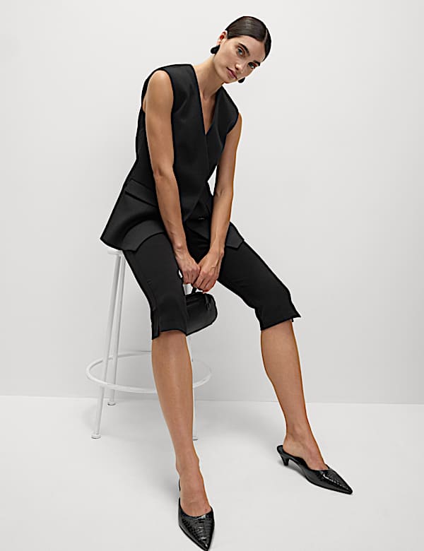 Slim Fit Cropped Trousers - FI