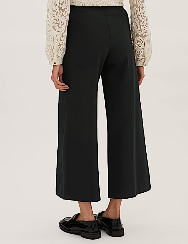 Jersey Wide Leg 7/8 Trousers